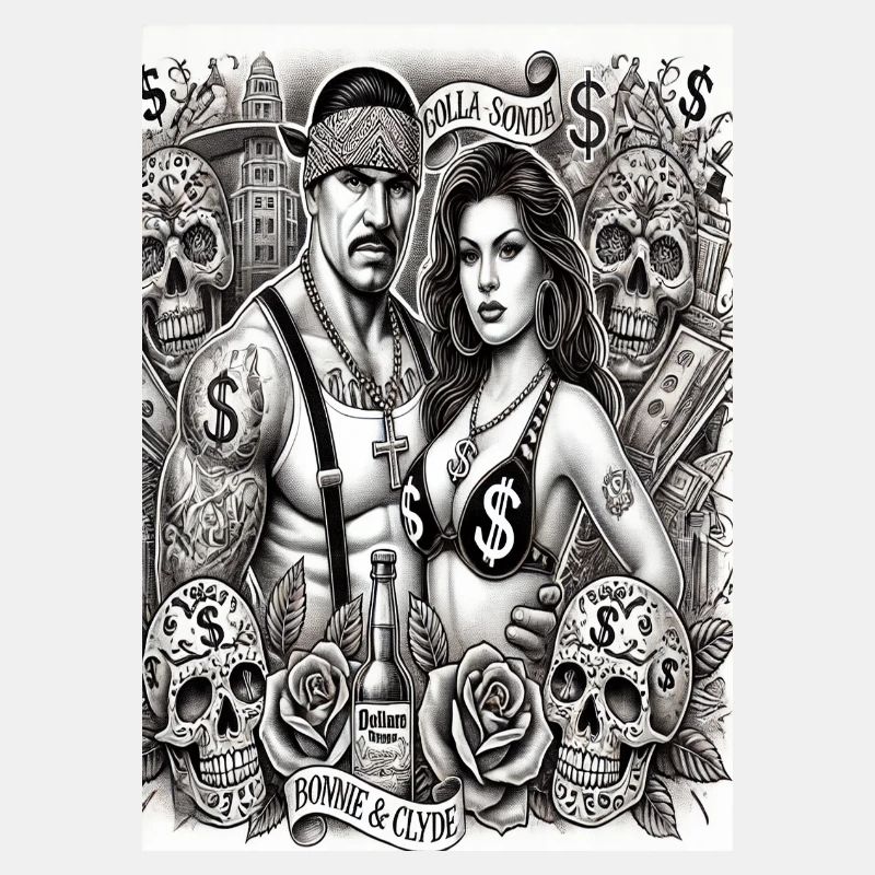 Bonnie et Clyde Style Chicano