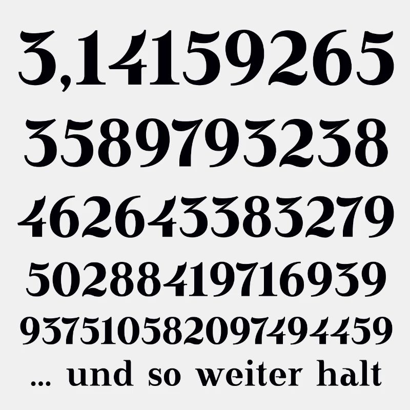 Pi Number Circle Number Math Gift Idea Funny Funny