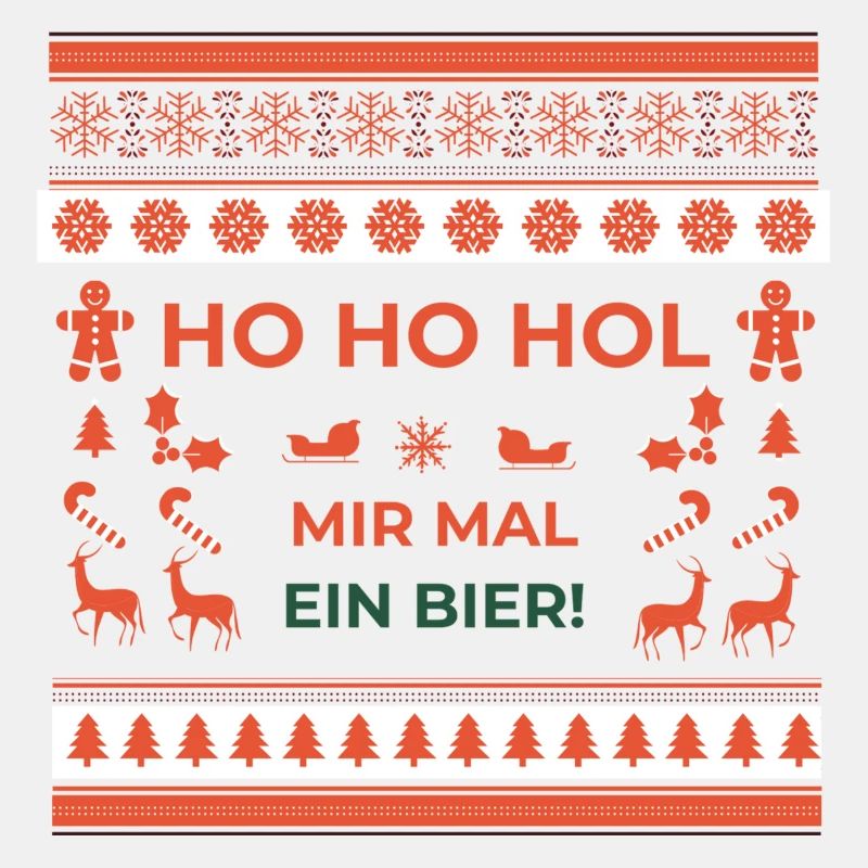 Lustiger Weihnachtspullover - Bier