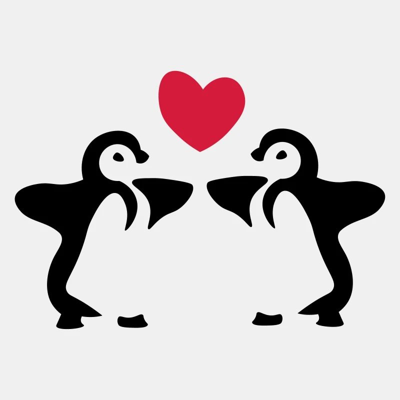 Pinguin Geschwister / Zwillinge / Geschenkidee