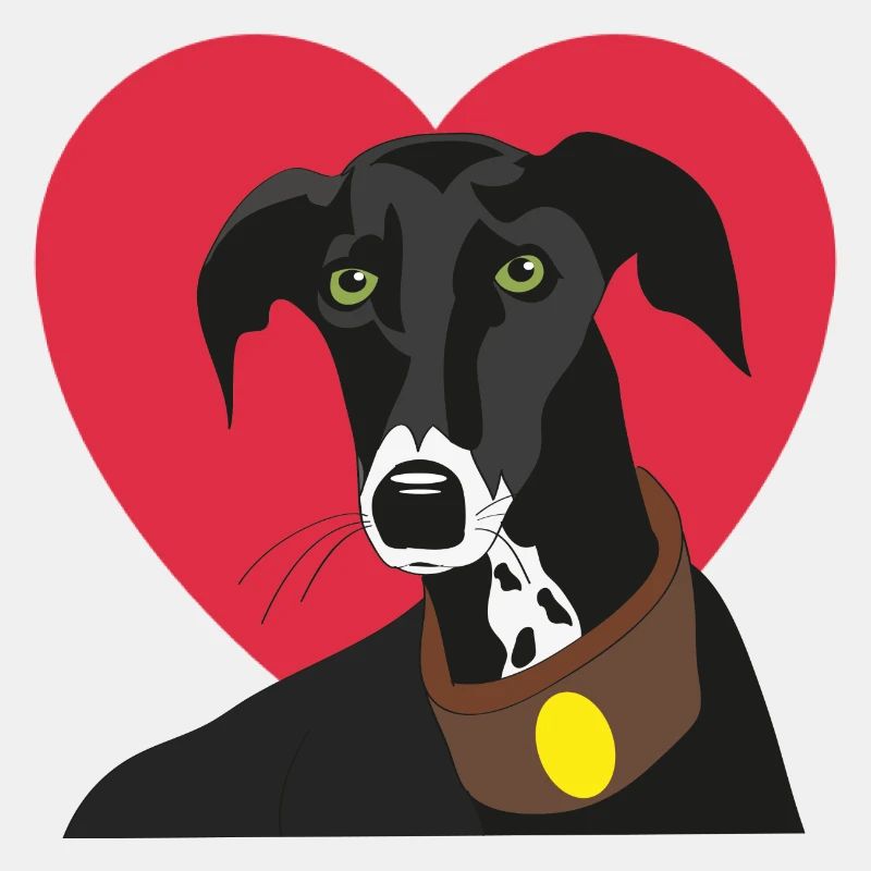 Galgo mit Herz