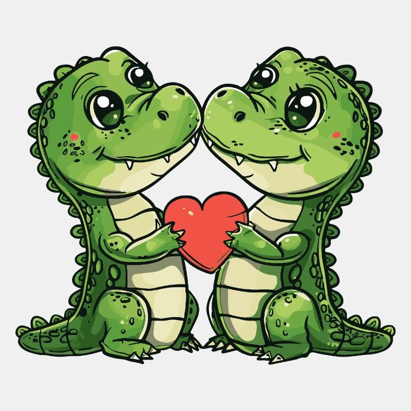 Alligator Paar Liebe