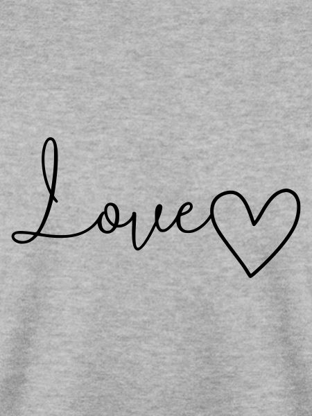 Love Schriftzug mit Herz
