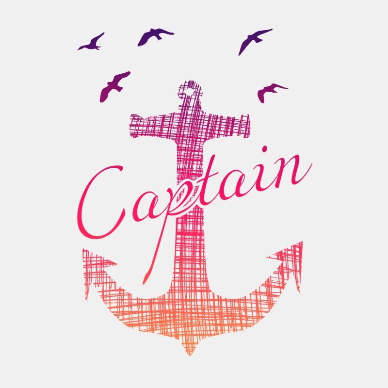 Captain sailing boat