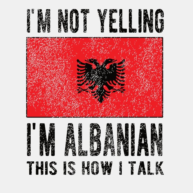 Fier drapeau albanais albanais