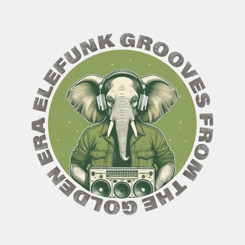 Elefunk Grooves Elefanten Retro Design