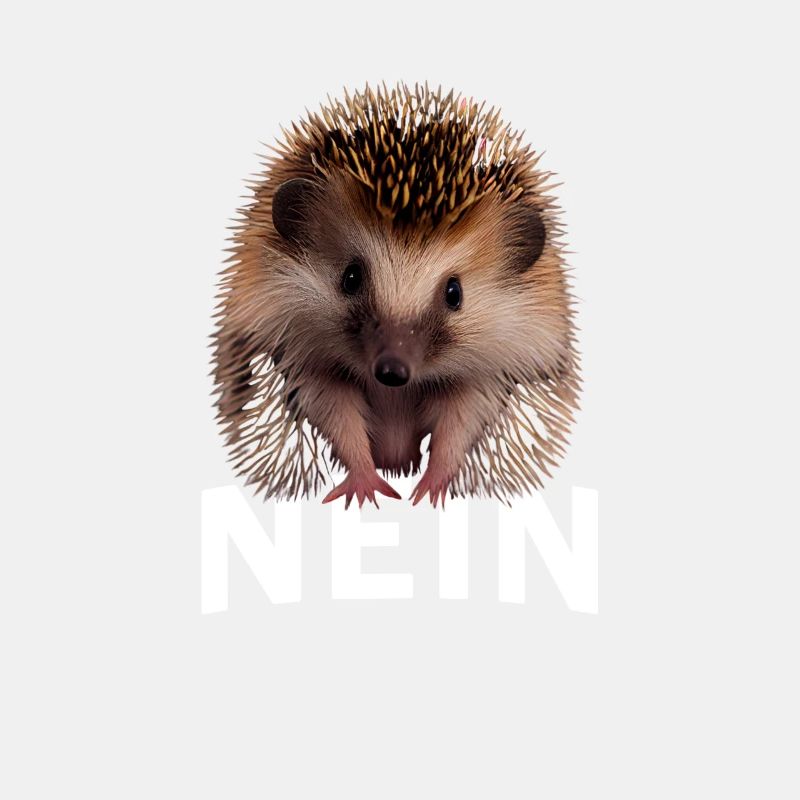 Statement Igel, Nö Fun, Einfach Nö, Nein