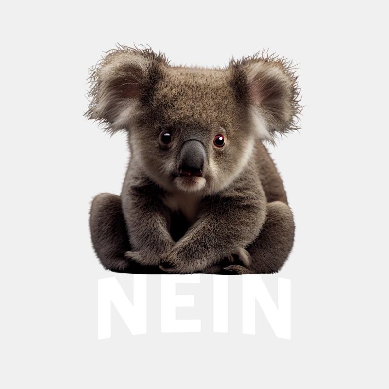 Statement Koala, Nö Fun, Einfach Nö, Nein