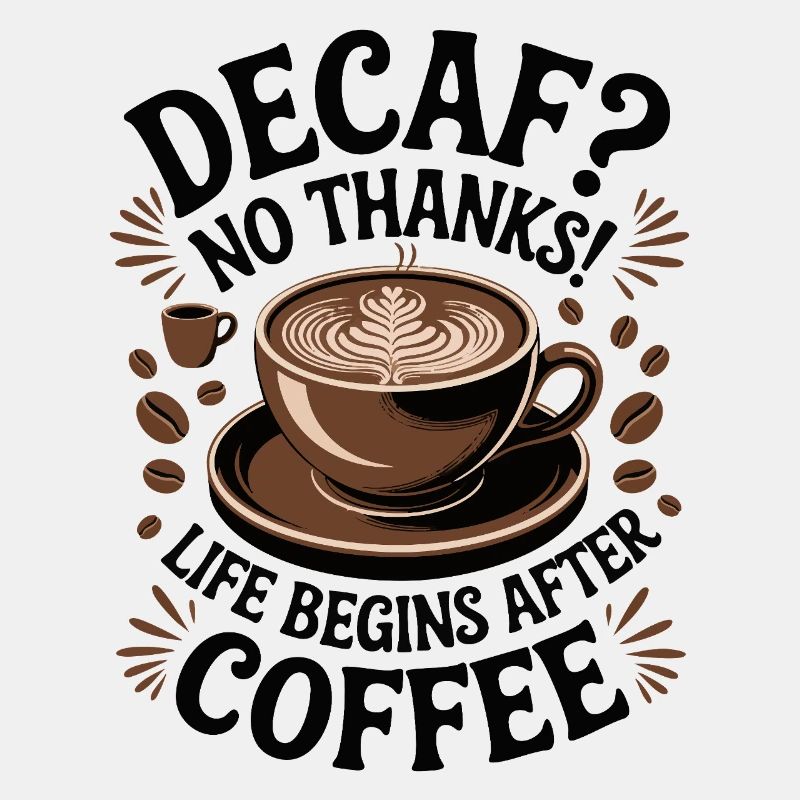 Decaf? No Thanks! Leben beginnt nach Kaffee