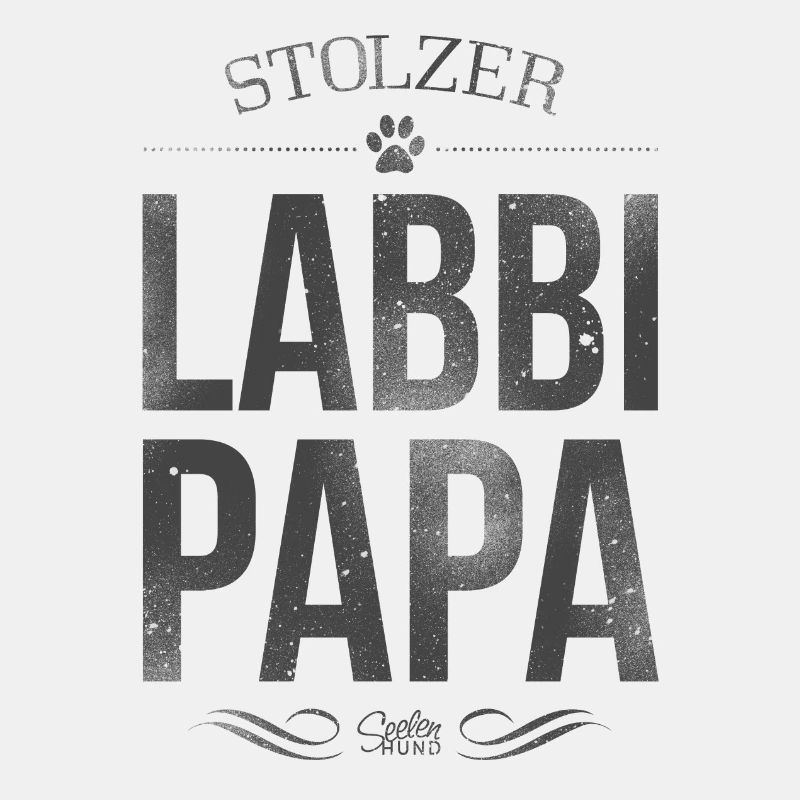 Stolzer Labrador-Papa