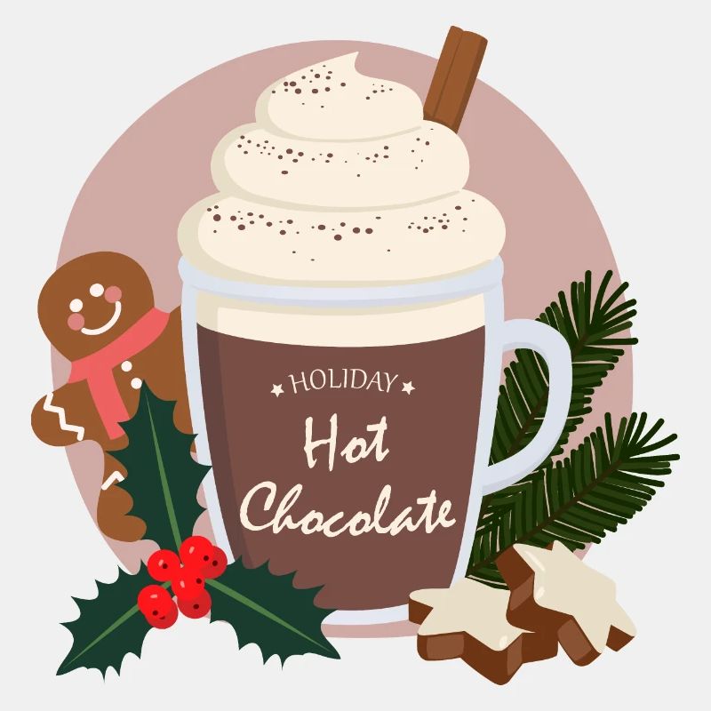 heiße Schokolade Weihnachten