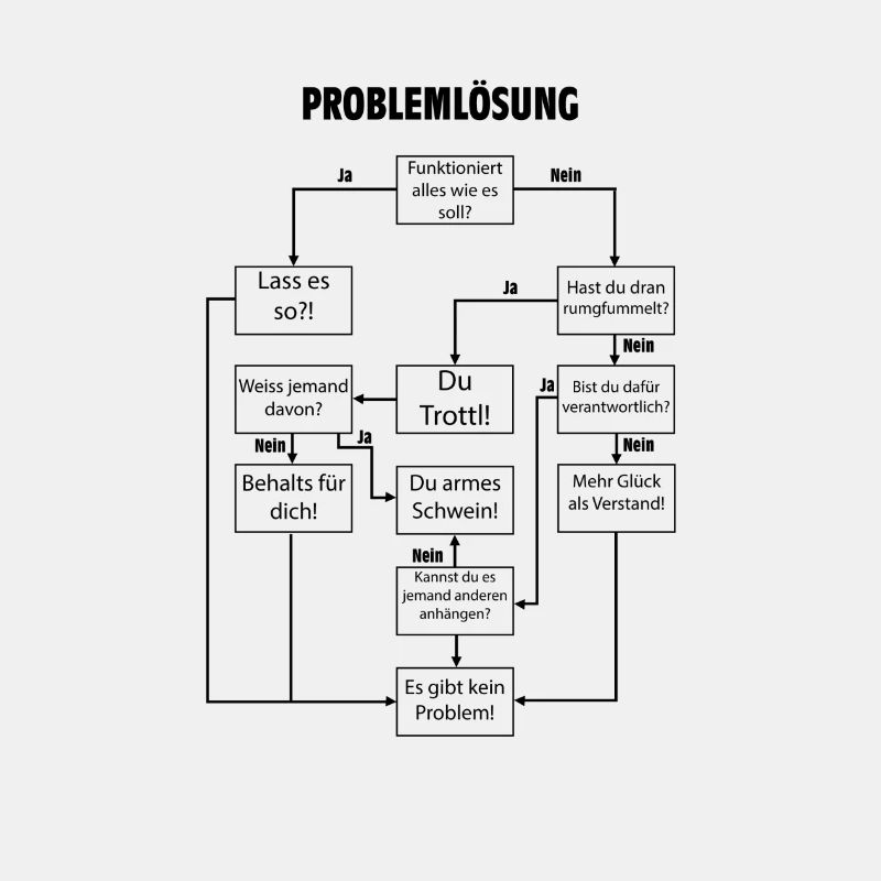 Problemlösung Flussdiagramm