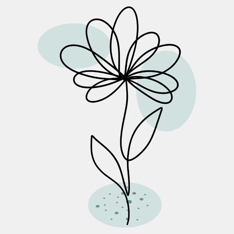 Blume Boho moderne Kunst