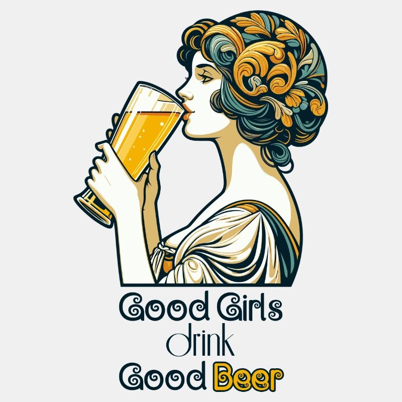 Gute Mädchen trinken gutes Bier Geschenk