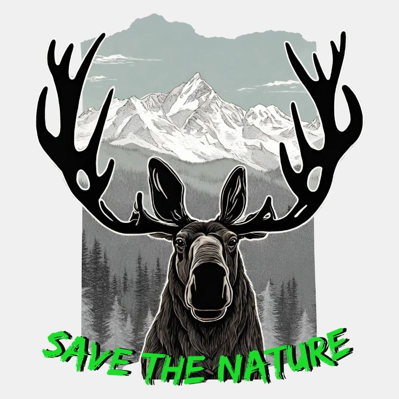 Elch "Save the Nature"
