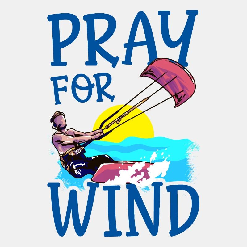 Kitesurfer Pray For Wind Kitesurfen
