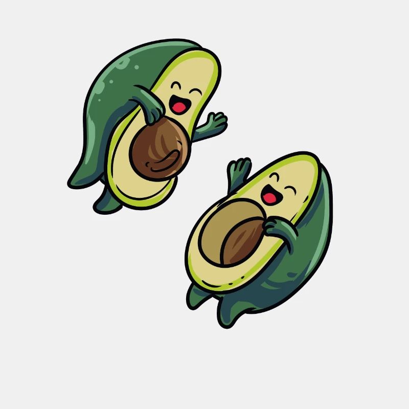 Funny Avocado Jumping