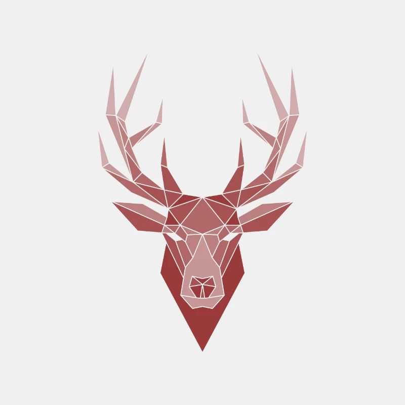 Deer polygon origami