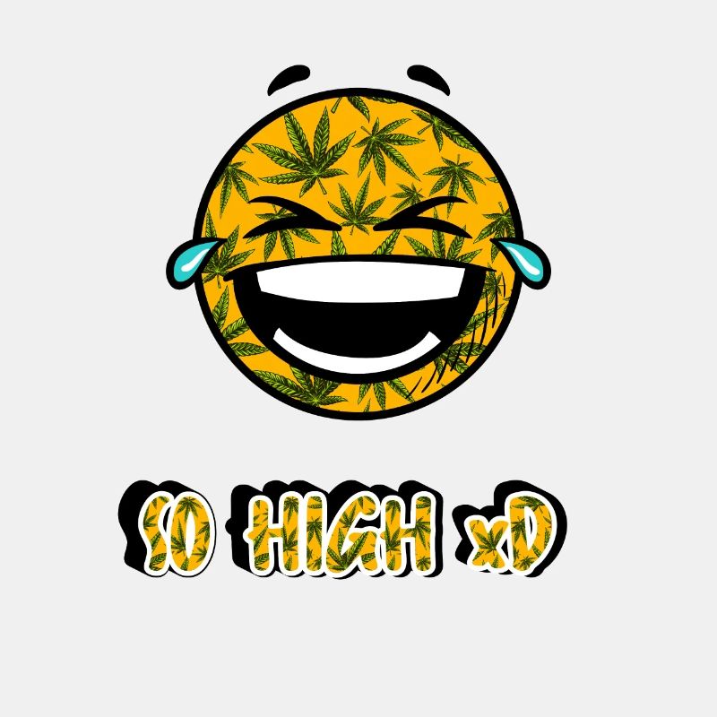 Lachendes Weed Button