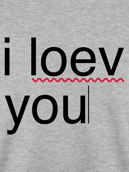 ich liebe dich Fehler