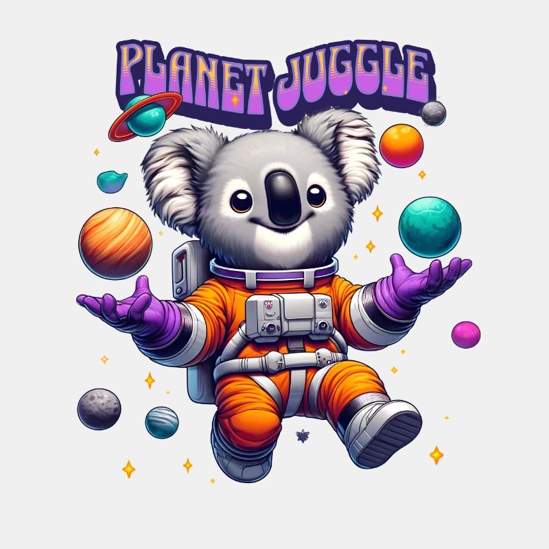 Koala im All: Planetenjongleur