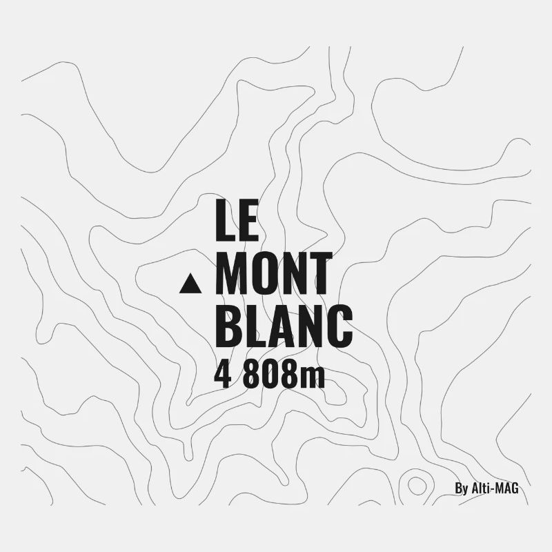 Mont Blanc und Konturen