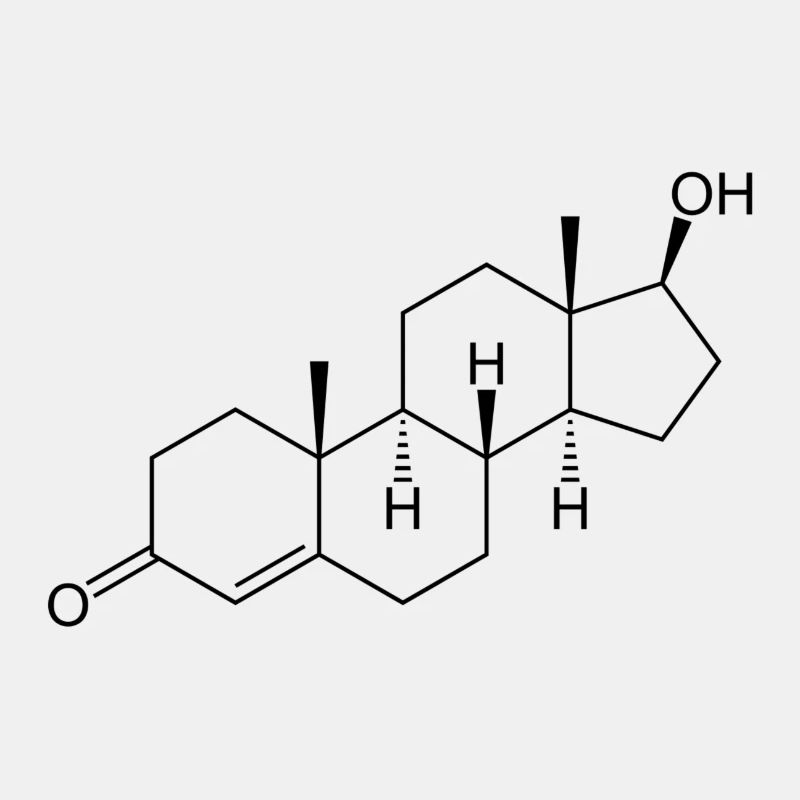 Testosterone - structural chemical formula