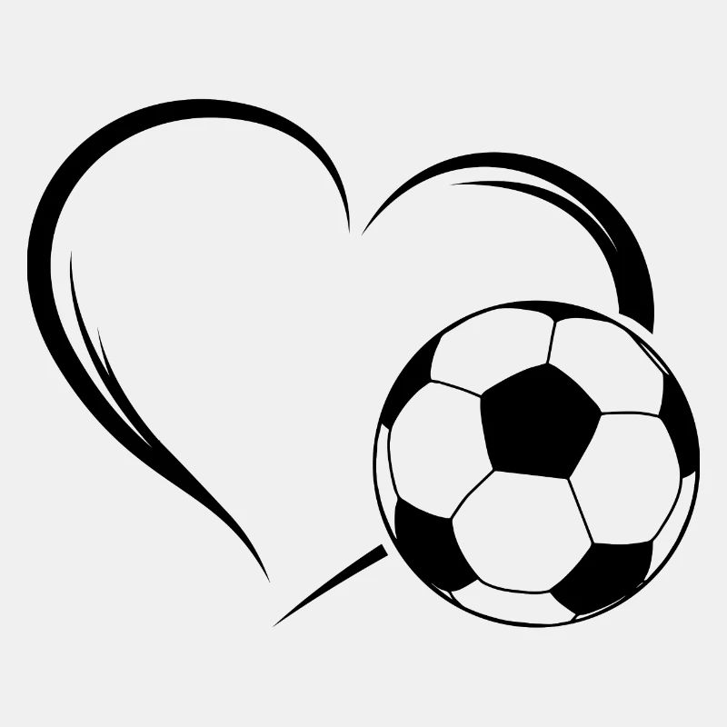 Fußball Liebe Herz