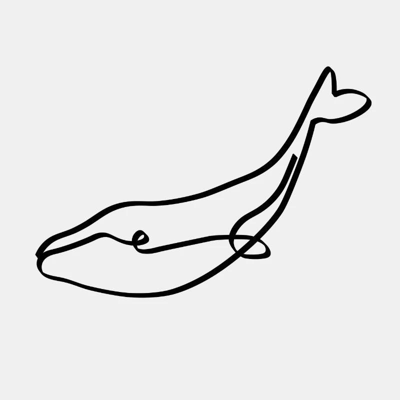 One Line Wal schwarz