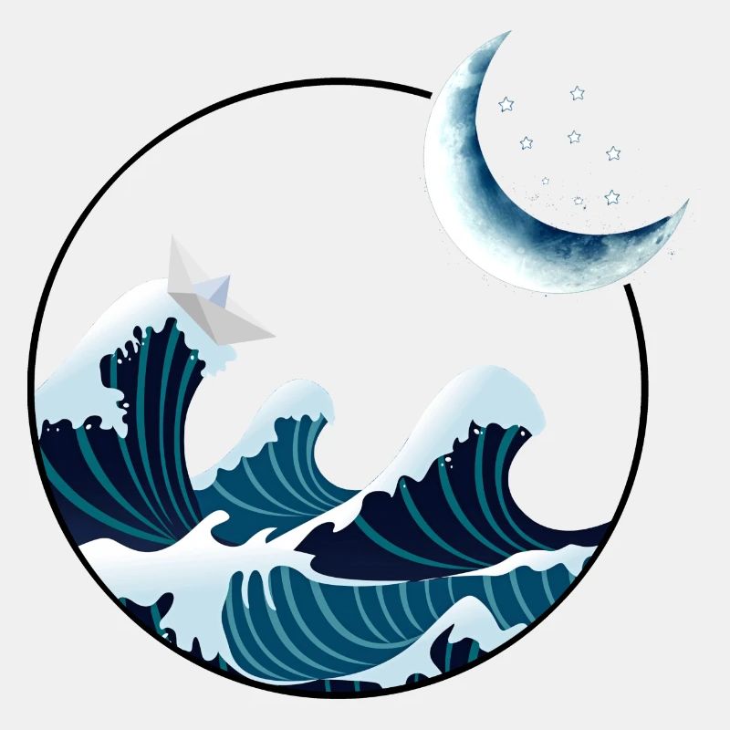 Paper boat in the storm