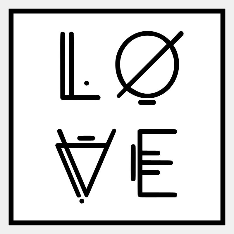 Love Liebe - abstrakte Kunst Vektorgraphik Vector