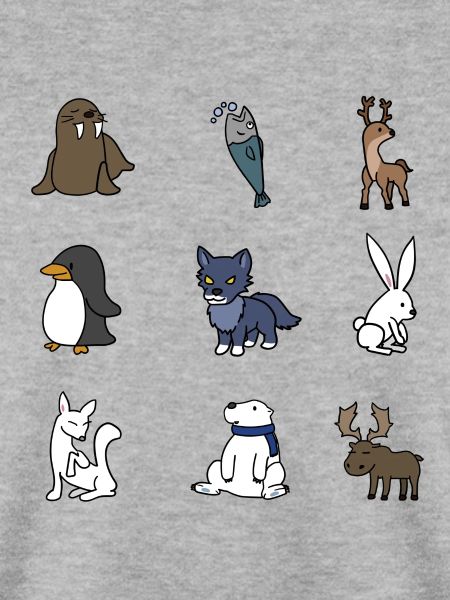 Niedliche Winter Tiere