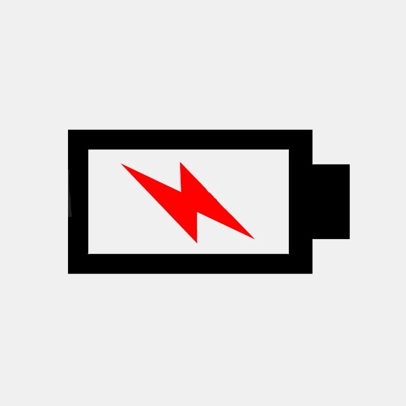Empty battery, Charging battery, Aufladen