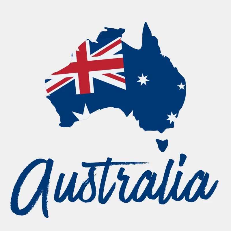Australia with flag