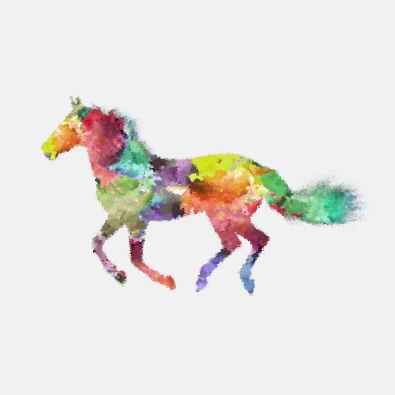 Pferd bunt