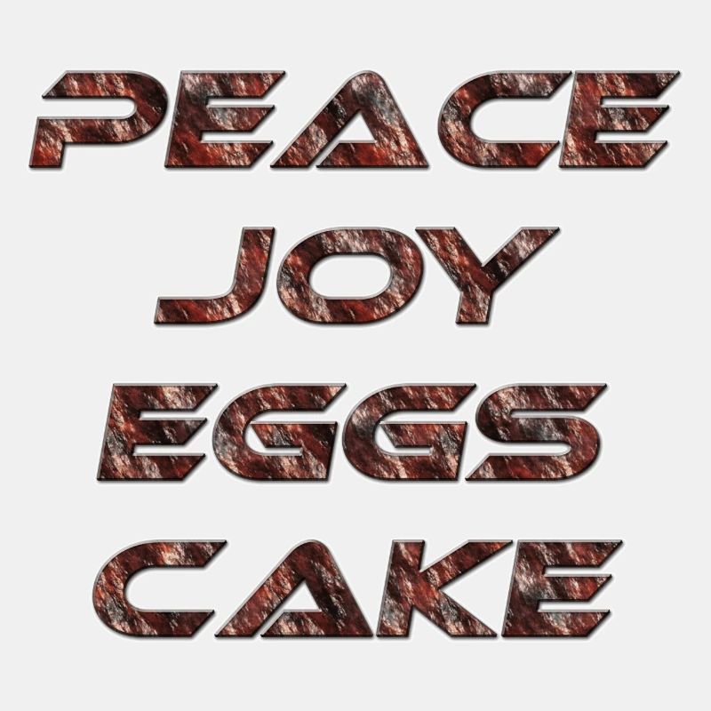 Peace Joy Eggscake Rost