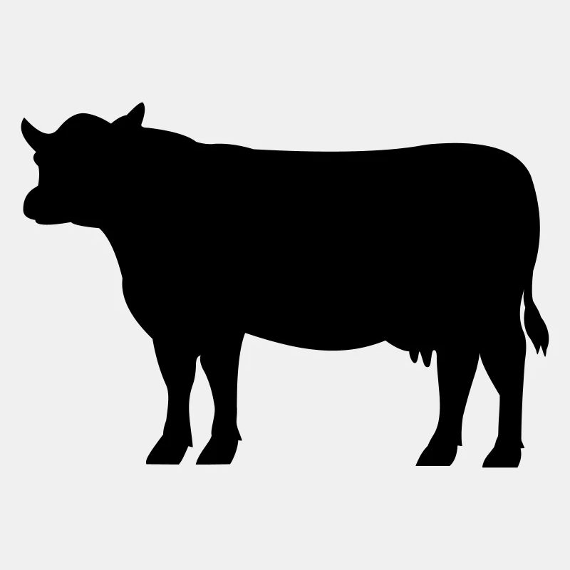 Vecteur de silhouette de vache