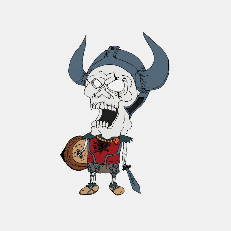 Wikinger Skelett Vikings