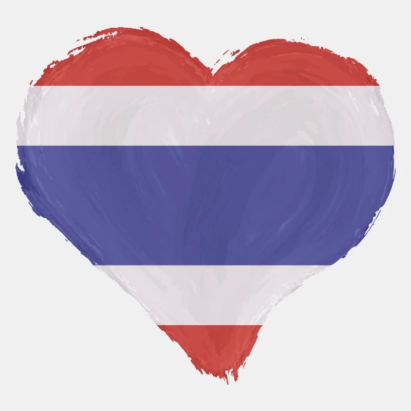 Drapeau de la Thaïlande Drapeau thaïlandais Look utilisé