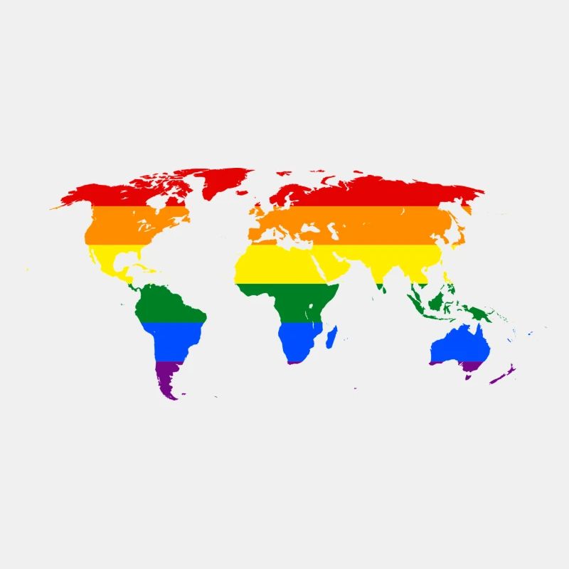 Rainbow World Map