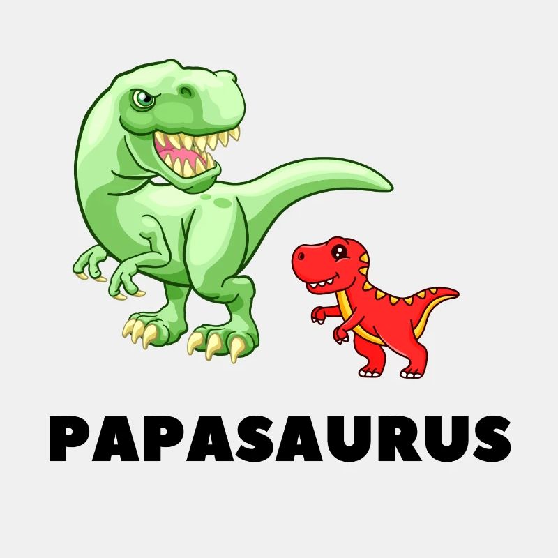 Papa Vater Geburt Vaterschaft Papasaurus