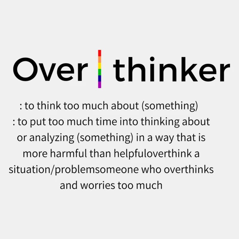 Overthinker mit Definition