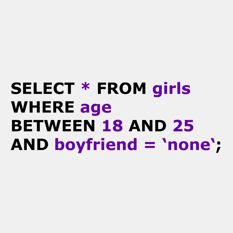 SQL select * from girls