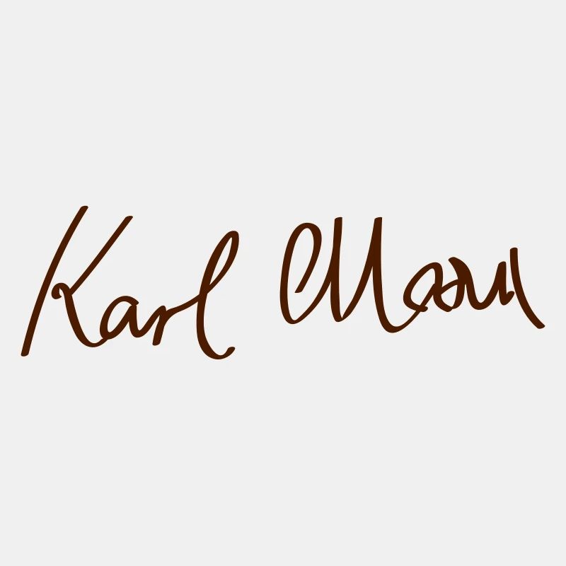 Unterschrift von Karl Marx