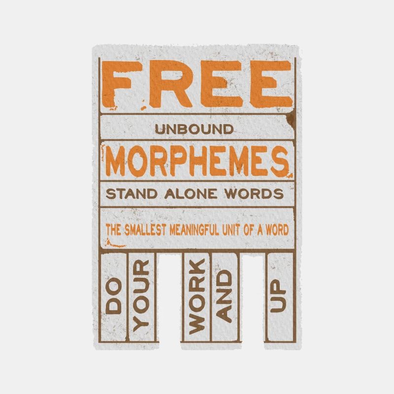 Morphèmes libres drôles alphabétisation structurée