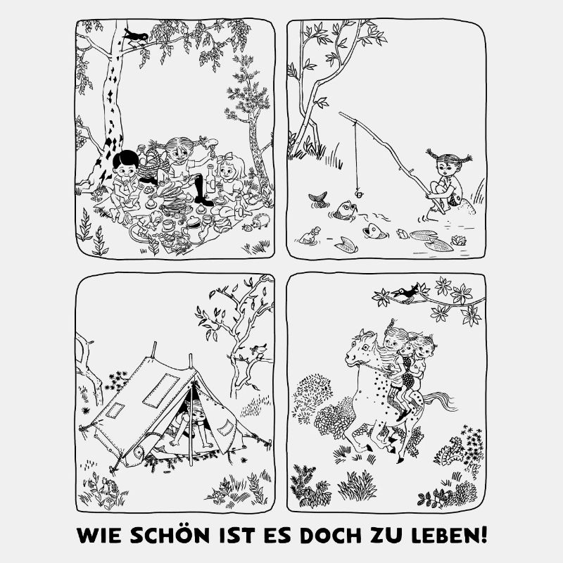 Pippi Langstrumpf Kacheldesign Mit Spruch
