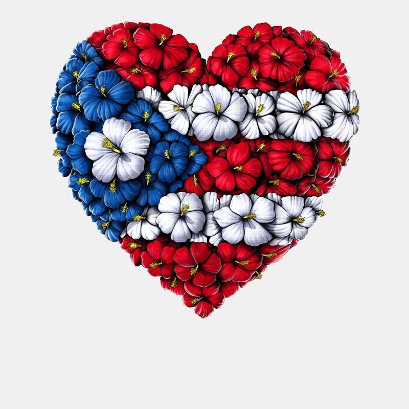 Puerto Rico Blumen Herz
