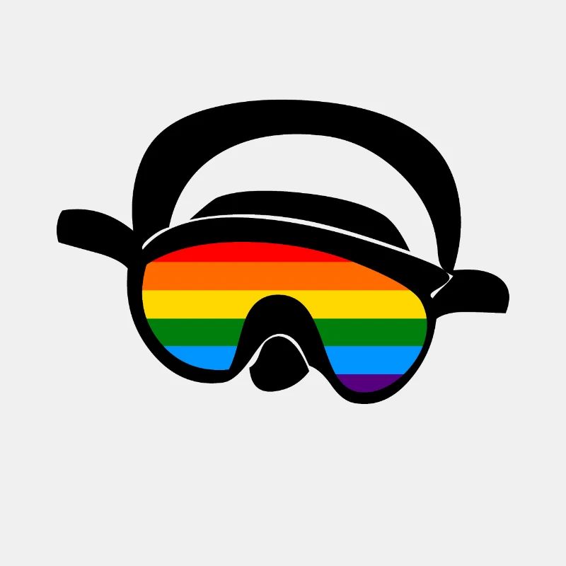 Taucherbrille Taucher Regenbogen