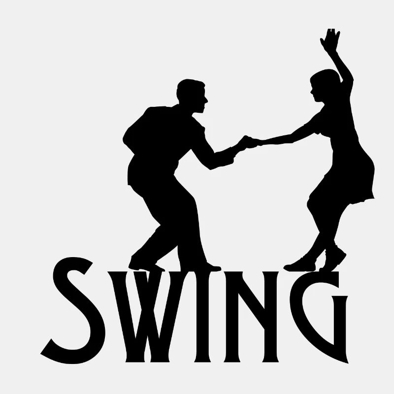 Couple dancing swing