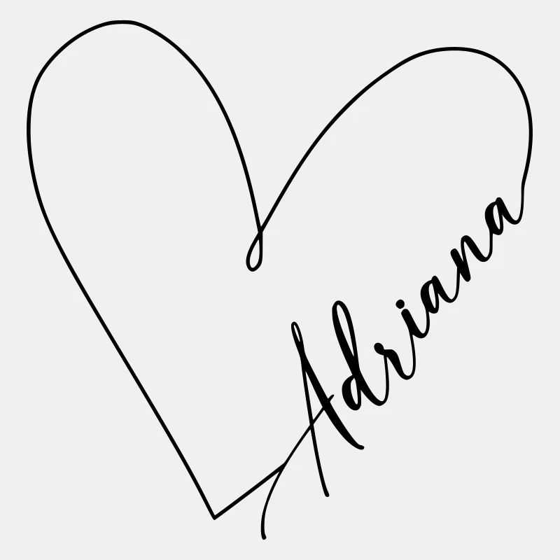 Adriana Name Herzlinie